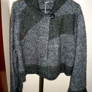 COAL PRANA DANIKA SOFT SWEATER KNIT CAPE SZ L
